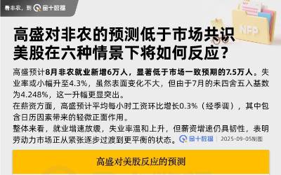 高盛:這六種非農情景下,美股將如何反應?