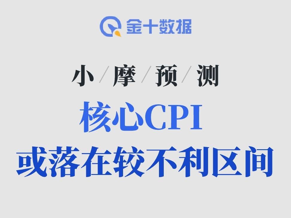 摩根大通：核心CPI月率或落在較“不利”的區間